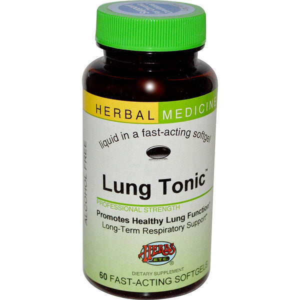 Herbs Etc., Lung Tonic, Alcohol Free, 60 Fast-Acting Softgels - The Supplement Shop