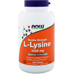 Now Foods, L-Lysine, 1,000 mg, 250 Tablets - The Supplement Shop