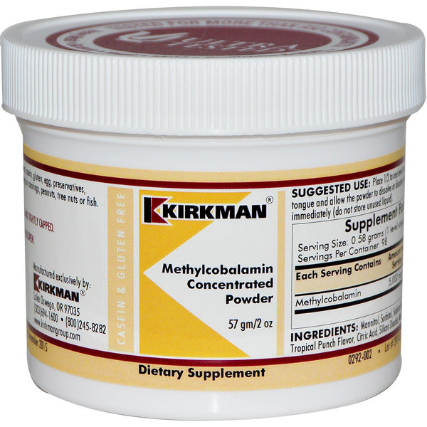Kirkman Labs, Methylcobalamin Concentrated Powder, 2 oz (57 g) - The Supplement Shop