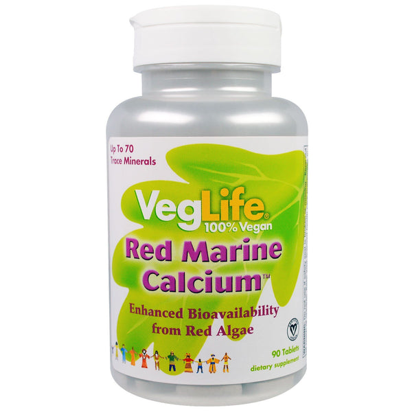 VegLife, Red Marine Calcium, 90 Tablets - The Supplement Shop