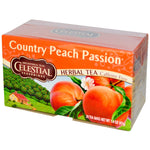 Celestial Seasonings, Herbal Tea, Country Peach Passion, Caffeine Free, 20 Tea Bags, 1.4 oz (41 g) - The Supplement Shop