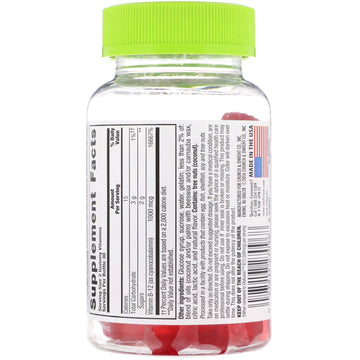 VitaFusion, B12 Adult Vitamins, Energy Support, Natural Raspberry Flavor, 1,000 mcg, 60 Gummies