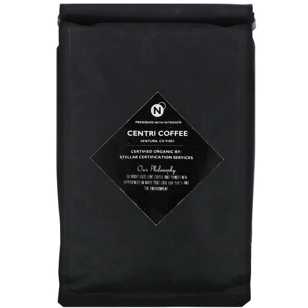 Cafe Altura, Organic Centri Coffee, French, Dark Roast, Whole Bean, Caramelized Sugar, 12 oz (340 g) - The Supplement Shop