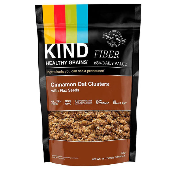 KIND Bars, Healthy Grains, Cinnamon Oat Clusters with Flax Seeds, 11 oz (312 g) - The Supplement Shop