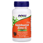Now Foods, Sambucus Zinc-C, 60 Lozenges - The Supplement Shop