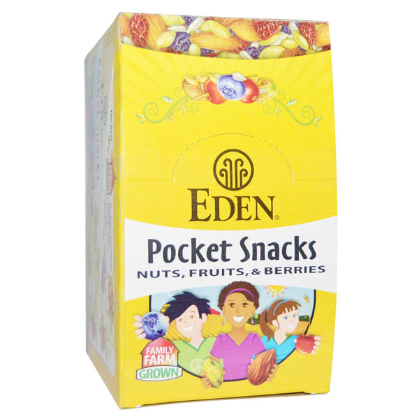 Eden Foods, Organic, Pocket Snacks, Pumpkin Seeds, Dry Roasted, 12 Packages, 1 oz (28.3 g) Each - The Supplement Shop