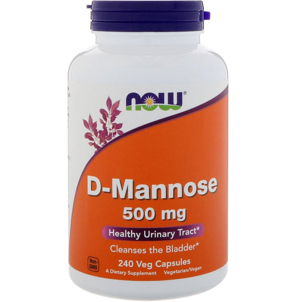 Now Foods, D-Mannose, 500 mg, 240 Veg Capsules - The Supplement Shop