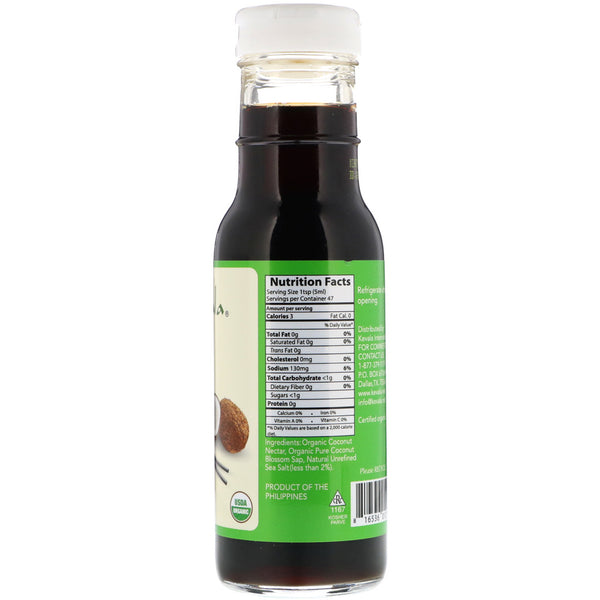 Kevala, Organic Coconut Aminos, 8 fl oz (236 ml) - The Supplement Shop