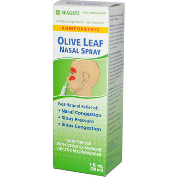 Seagate, Olive Leaf Nasal Spray, 1 fl oz (30 ml)