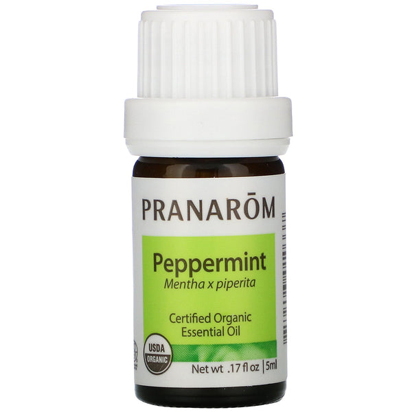 Pranarom, Essential Oil, Peppermint, .17 fl oz (5 ml) - The Supplement Shop