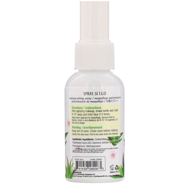 J.Cat Beauty, Make Up Setting Spray, SS102 Aloe Vera, 2 fl oz (60 ml) - The Supplement Shop