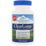 RidgeCrest Herbals, ClearLungs, Extra Strength, 120 Vegan Capsules - The Supplement Shop