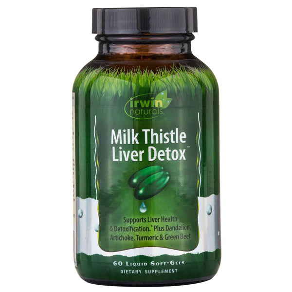 Irwin Naturals, Milk Thistle Liver Detox, 60 Liquid Soft-Gels - The Supplement Shop