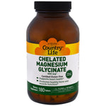 Country Life, Chelated Magnesium Glycinate, 400 mg, 180 Tablets - The Supplement Shop