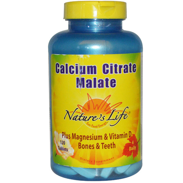 Nature's Life, Calcium Citrate Malate, 120 Tablets - The Supplement Shop