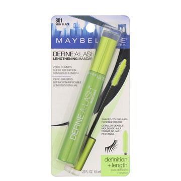 Maybelline, Define-A-Lash, Lengthening Mascara, 801 Very Black, 0.22 fl oz (6.5 ml)