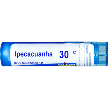 Boiron, Single Remedies, Ipecacuanha, 30C, Approx 80 Pellets