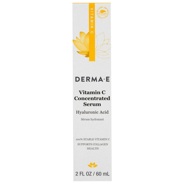 Derma E, Vitamin C Concentrated Serum, Hyaluronic Acid, 2 fl oz (60 ml) - The Supplement Shop