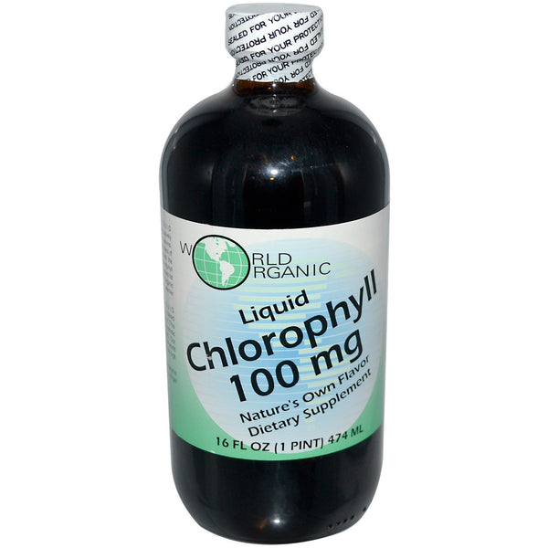 World Organic, Liquid Chlorophyll, 100 mg, 16 fl oz (474 ml)
