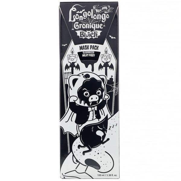 Elizavecca, Milky Piggy, Hell-Pore, Longolongo Gronique Black Mask Pack, 3.38 fl oz (100 ml) - The Supplement Shop