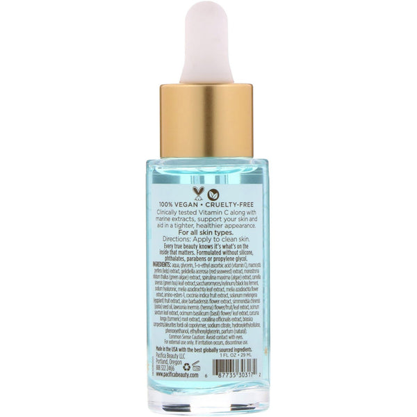 Pacifica, Sea & C Love, Vitamin C Serum, 1 fl oz (29 ml) - The Supplement Shop