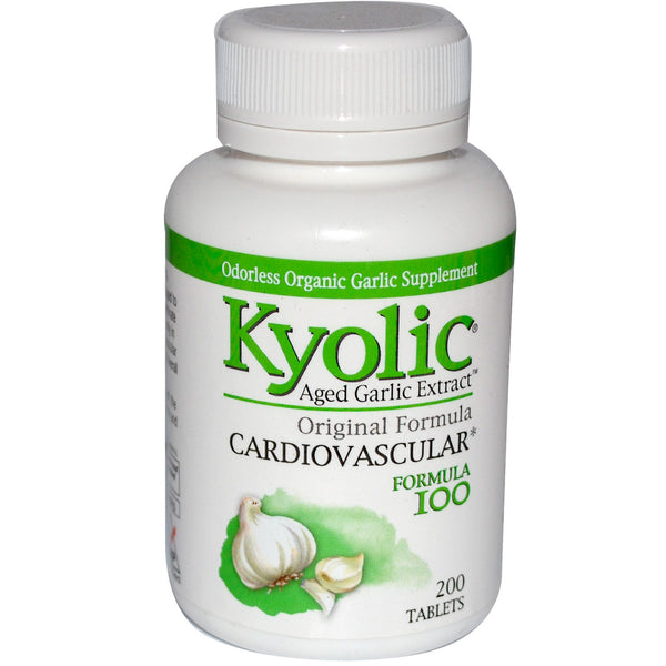 Kyolic, Cardiovascular, Formula 100, 200 Tablets - The Supplement Shop