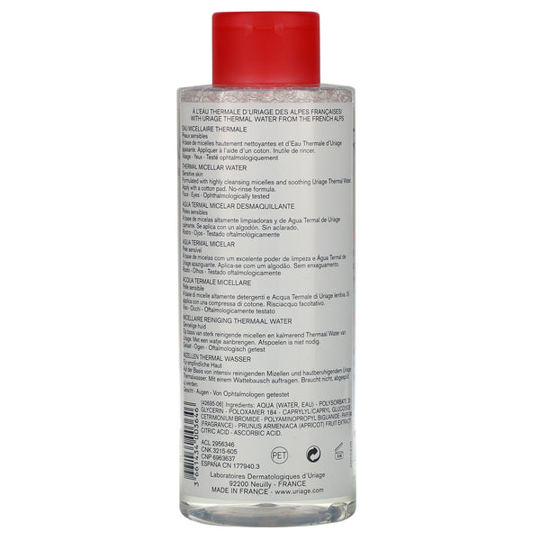 Uriage, Thermal Micellar Water, 17 fl oz (500 ml) - The Supplement Shop