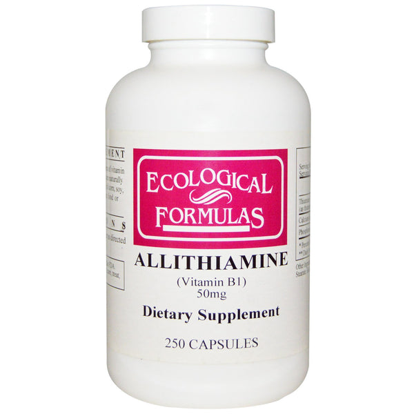 Ecological Formulas, Allithiamine (Vitamin B1), 50 mg, 250 Capsules - The Supplement Shop