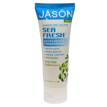Jason Natural, Sea Fresh, Antiplaque & Strengthening Paste, Deep Sea Spearmint, 3 oz (85 g)