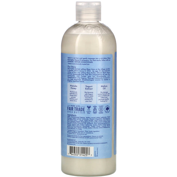 SheaMoisture, Manuka Honey & Yogurt, Hydrate & Repair Shampoo, 19.5 fl oz (577 ml) - The Supplement Shop