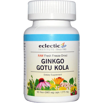 Eclectic Institute, Ginkgo Gotu Kola, 275 mg, 90 Non-GMO Veg Caps