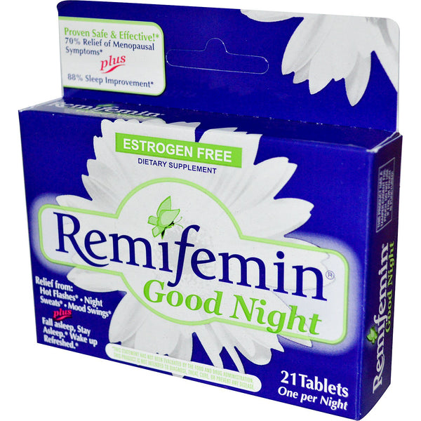 Enzymatic Therapy, Remifemin, Good Night, 21 Tablets - The Supplement Shop