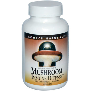 Source Naturals, Mushroom Immune Defense, 16-Mushroom Complex, 60 Tablets