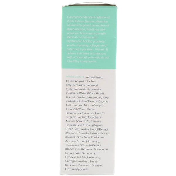 Cosmedica Skincare, Advanced 2.5% Retinol Serum, 1 oz (30 ml) - The Supplement Shop