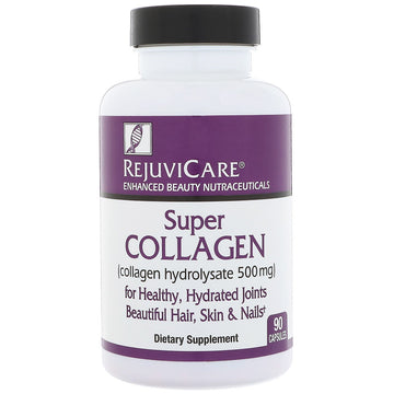 Rejuvicare, Super Collagen, Collagen Hydrolysate, 500 mg, 90 Capsules
