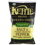 Kettle Foods, Organic Potato Chips, Salt and Fresh Ground Pepper, 5 oz (142 g) - The Supplement Shop