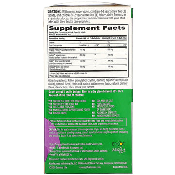 Country Life, Gut Connection Kids, Digestive Balance, Sweet & Sour Taste,  60 Chewable Tablets