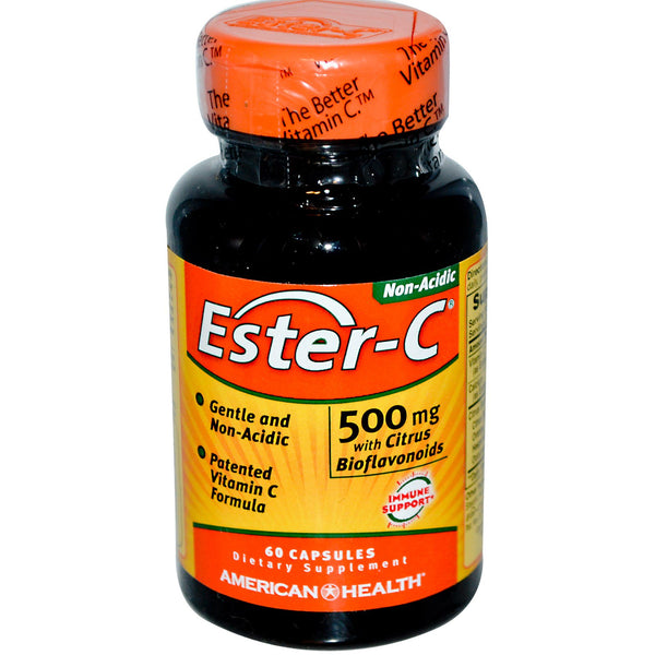 American Health, Ester-C, 500 mg, 60 Capsules - The Supplement Shop