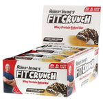 FITCRUNCH, Whey Protein Baked Bar, Cookies and Cream, 12 Bars, 3.10 oz (88 g) Each - The Supplement Shop