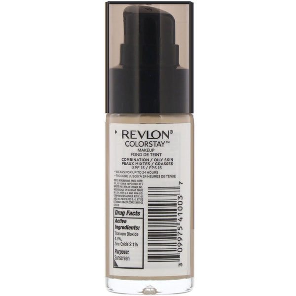 Revlon, Colorstay, Makeup, Combination/Oily, 180 Sand Beige, 1 fl oz (30 ml) - The Supplement Shop