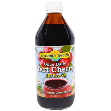 Dynamic Health  Laboratories, Once Daily Tart Cherry, Ultra 5X, 100% Juice Concentrate, 16 fl oz (473 ml)