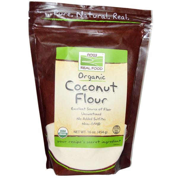 Now Foods, Organic Coconut Flour, 16 oz (454 g) - The Supplement Shop
