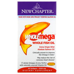 New Chapter, Wholemega, Extra-Virgin Wild Alaskan Salmon, Whole Fish Oil, 1,000 mg, 60 Softgels - The Supplement Shop