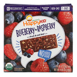 Happy Family Organics, Happy Kid, Blueberry + Raspberry, Fruit & Oat Bar, 5 Bars, 0.99 oz (28 g) Each - The Supplement Shop