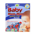 Hot Kid, Baby Mum-Mum, Organic Rice Rusk, Blueberry & Goji Rice Rusks, 24 Rusks, 17.6 oz (50 g) Each - The Supplement Shop