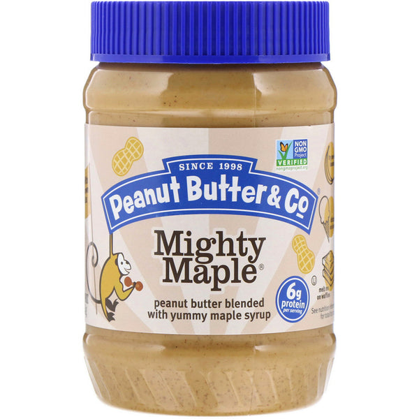 Peanut Butter & Co., Mighty Maple, Peanut Butter Blended with Yummy Maple Syrup, 16 oz (454 g) - The Supplement Shop