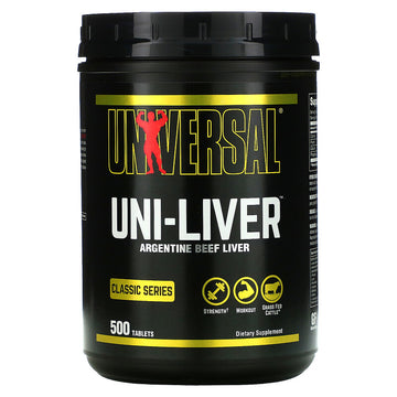 Universal Nutrition, Uni-Liver, Desiccated Liver Supplement, 500 Tablets