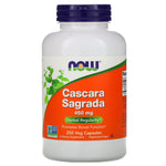 Now Foods, Cascara Sagrada, 450 mg, 250 Veg Capsules - The Supplement Shop