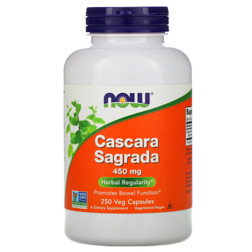 NOW Foods, Cascara Sagrada, 450 mg, 250 Veg Capsules