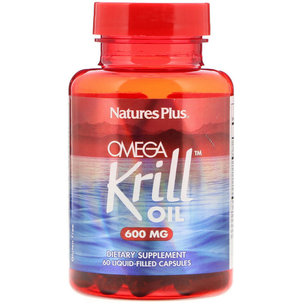 Nature's Plus, Omega Krill Oil, 600 mg, 60 Liquid-Filled Capsules - The Supplement Shop
